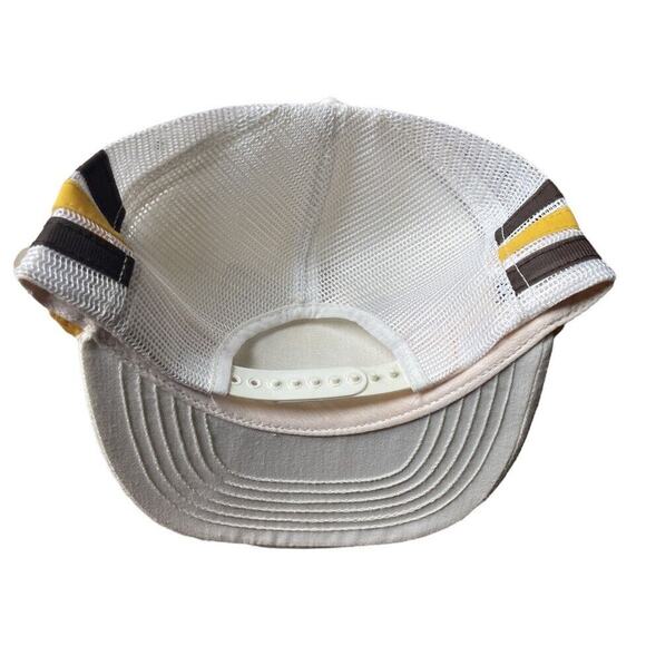 Vintage Geoff Bodine Three Stripe Trucker Hat Mesh Snapback Levi Garrett Racing - Picture 4 of 7